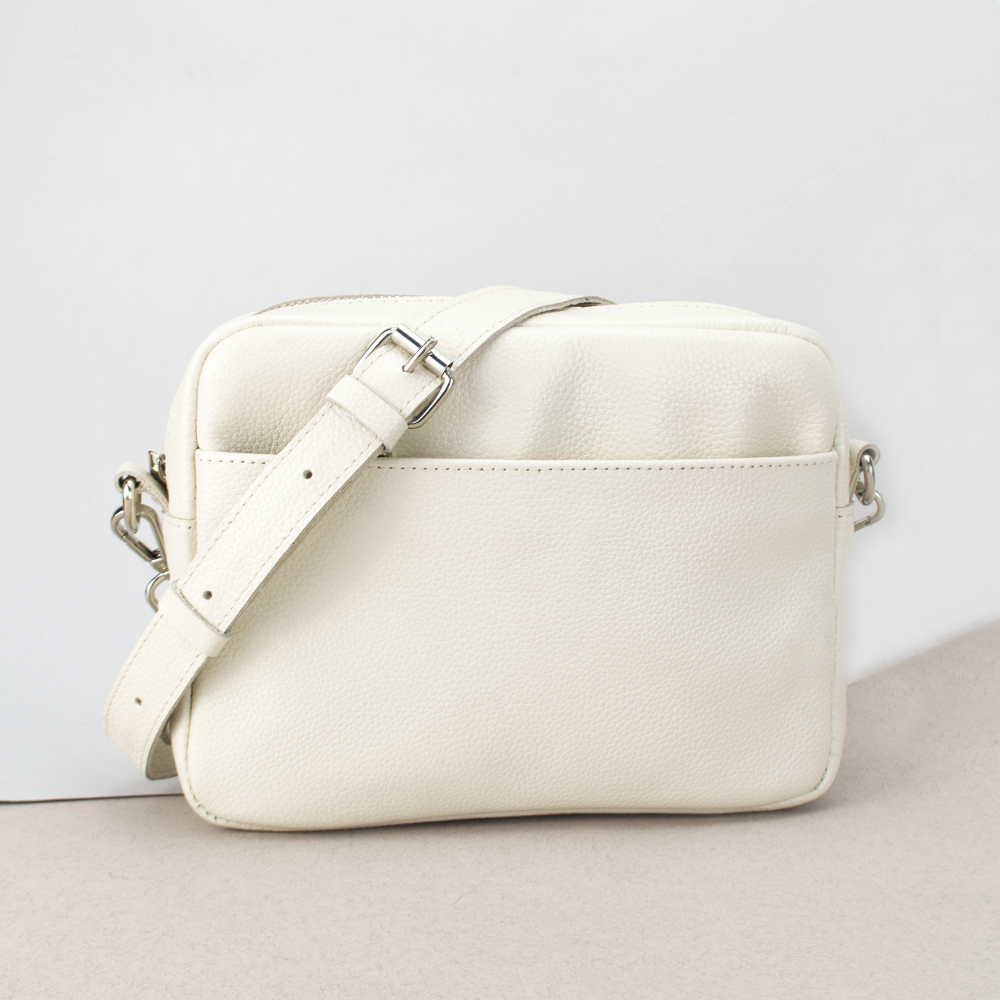 Сумка жіноча шкіряна бежева Handycover S440 кросбоді через плече, фото 1