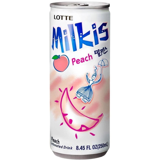 Напій сильногазований Peach  Milkis LOTTE 250 мл