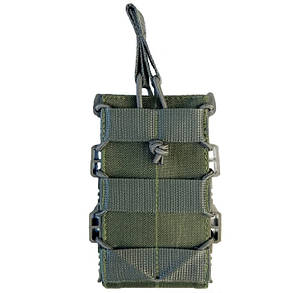 Підсумок відкритий каркасний для 1 магазину АК Cordura олива(LE3199), фото 1