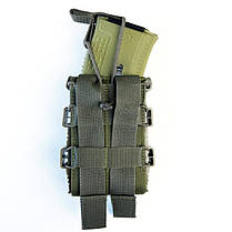 Підсумок відкритий каркасний для 1 магазину АК Cordura олива(LE3199), фото 5