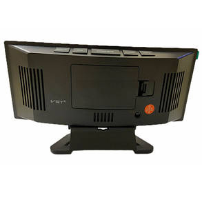 Годинник мережевий VST-899-4 дзеркальний зелені цифри USB, фото 3