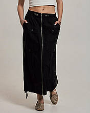 Спідниця з блискавками Dilvin 80886 36 чорна