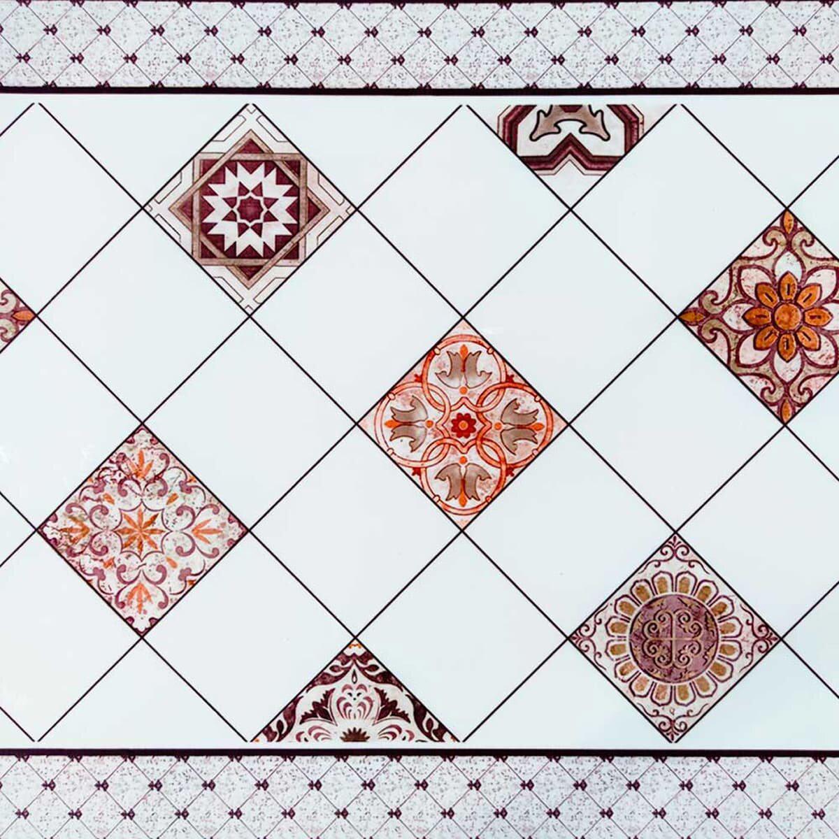 Вінілова плитка для стін самоклеюча 600х600х1,5мм вініловая плитка на клейовій основі глянець