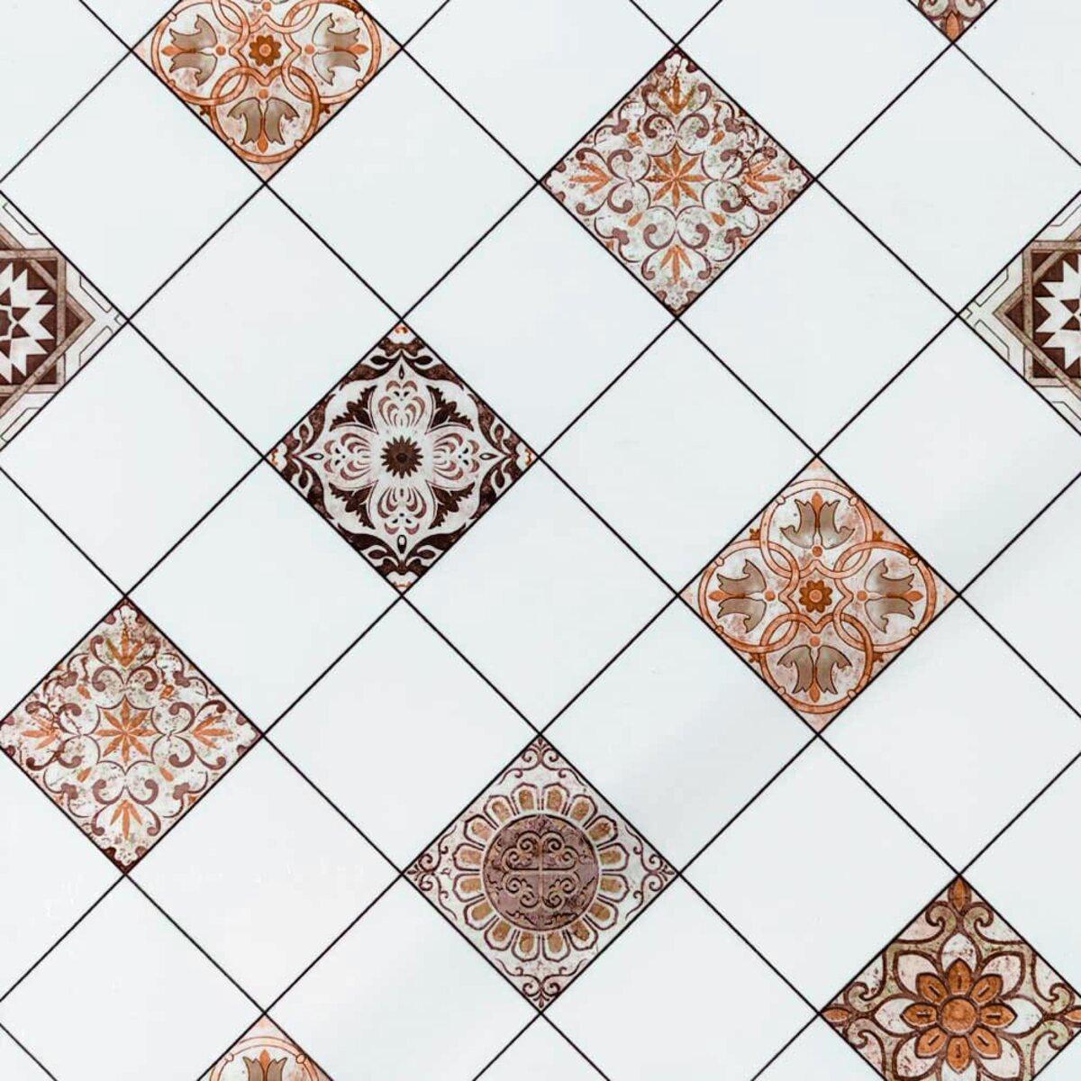 Самоклеюча вінілова плитка для стін 600х600х1,5мм вініловая плитка на клейовій основі глянець