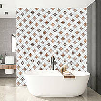 Самоклеюча вінілова плитка для стін 600х600х1,5мм вініловая плитка на клейовій основі глянець, фото 5