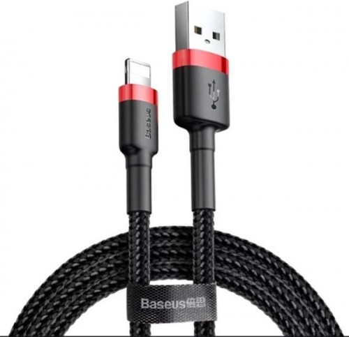 Кабель Baseus Cafule USB - Lightning 2A/3m (CALKLF-R91) (Black-Red)