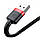 Кабель Baseus Cafule USB - Lightning 2A/3m (CALKLF-R91) (Black-Red), фото 5