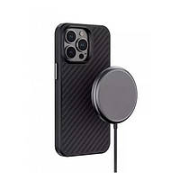 Чехол-накладка Blueo Aramid Fiber Anti-Drop Case for iPhone 13 Black with MagSafe