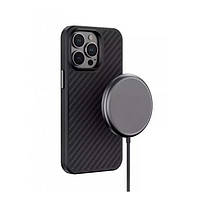 Чехол-накладка Blueo Aramid Fiber Anti-Drop Case for iPhone 13 Pro Black with MagSafe