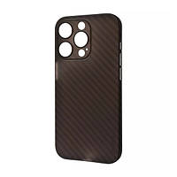 Чехол-накладка Infinity Memumi Slim Carbon Series Case iPhone 14 Black (PC)