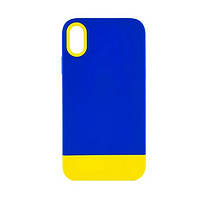 Чехол-накладка EpiK Bichromatic для iPhone XR Blue Yellow