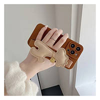 Чехол-накладка Infinity Glamour 3D Deer Wristband для iPhone 12 Pro Brown