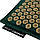 Килимок акупунктурний з подушкою 4FIZJO Eco Mat Аплікатор Кузнєцова 68 x 42 см 4FJ0179 Black/Gold, фото 8