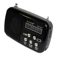 Цифровий радіоприймач WS-822 USB MP3 Black