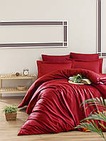 Комплект постельного белья First Choice Cotton Satin семейный размер Snazzy Red