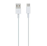 Кабель зарядный USB / Type-C 0.15m круглий White (Оригинал с разборки) (БУ)