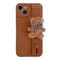 Чехол-накладка Infinity Glamour 3D-мультяшний ведмідь для iPhone 12 Pro Brown