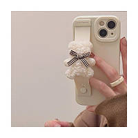 Чехол-накладка Infinity Glamour 3D-мультяшний ведмідь для iPhone 12 Pro Beige