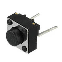 Кнопка тактова 2-pin, 6x6x 5 мм (SPST-NO, 12V 50mA, товщина корпусу 3,5 мм)