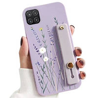 Чехол-накладка Infinity Silicone Case для Samsung Galaxy A12 Lavender Picture Flowers