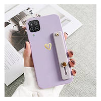 Чехол-накладка Infinity Silicone Case для Samsung Galaxy A12 Lavender Picture Hearts