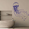 Трафарет для фарбування, Медуза, одноразовий з самоклеючої плівки 160 х 95 см, фото 2