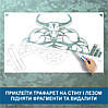 Трафарет для фарбування, Бик зі штангою, одноразовий з самоклеючої плівки 95 х 160 см, фото 5