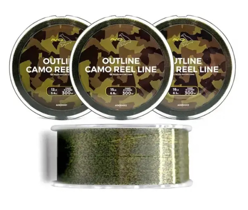 Волосінь Avid Carp Outline Camo Reel Line 0,31mm 12Lb/5,44kg 1000m