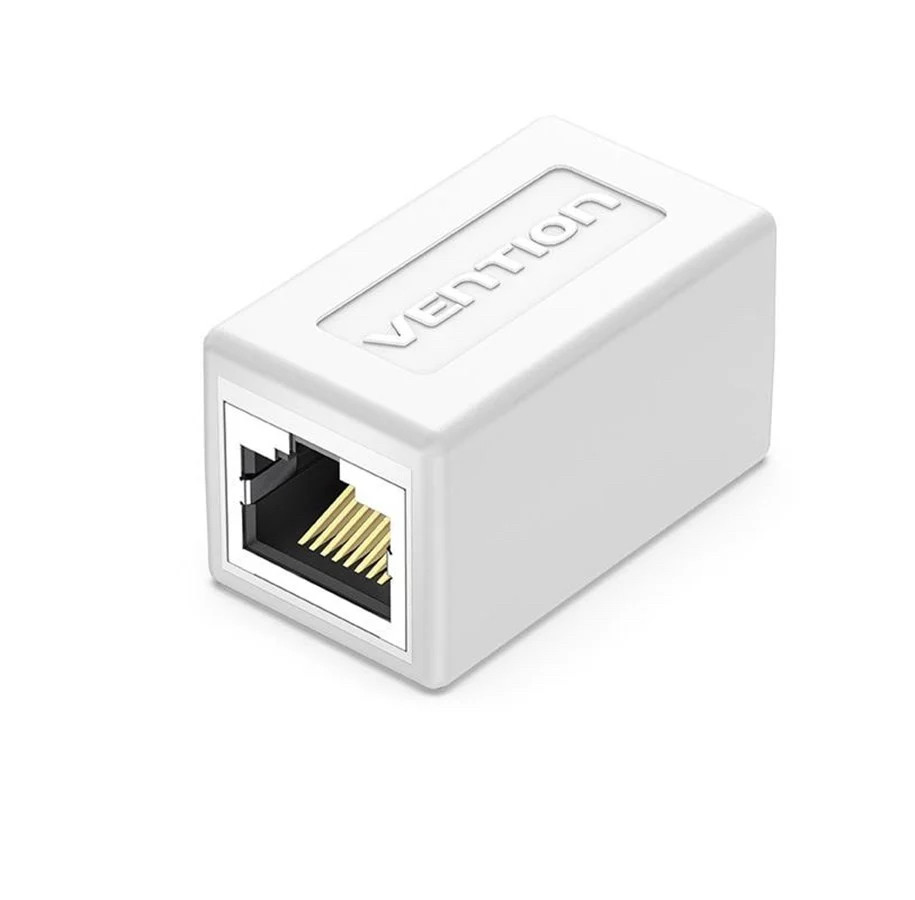 З'єднувач кручений пари патч-корду RJ45 Vention Keystone Jack Coupler (Cat.6, 1шт/уп, FTP). White, фото 1