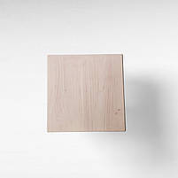 Високий дерев'яний табурет з квадратним сидінням Світлий напівбарний стілець для кухні, бару, кафе Мілан, фото 3