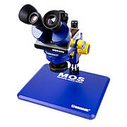 Мікроскоп MECHANIC MOS300-B11 тринокулярний (збільшення 6x-45x/підсвічування R16) жовто-синій