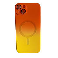 Чехол-накладка Infinity Luxury Liquid Silicone Gradient Color для iPhone 14 Plus Orange