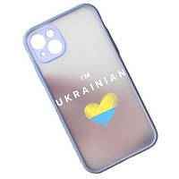 Чехол-накладка Infinity Ukraine Flag для iPhone 14 Plus heart