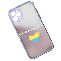 Чехол-накладка Infinity Ukraine Flag для iPhone 14 Pro heart