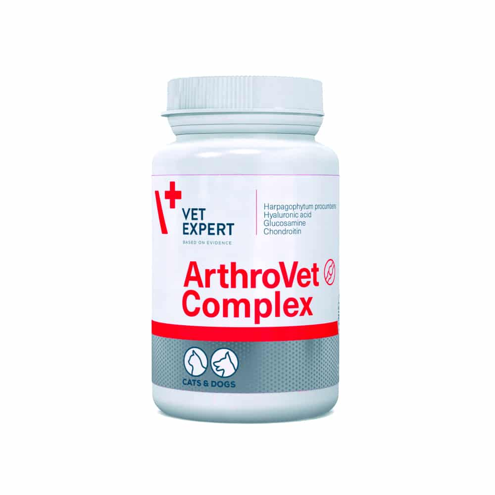 Харчова добавка для котів та собак Vet Expert (Вет Експерт) ArthroVet Complex підтримка фукції хрящів та суглобів 60 шт
