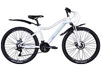 Велосипед сталь 26" Discovery KELLY AM DD трещотка рама-16" синий (матовый) с крылом Pl 2024 LIKE