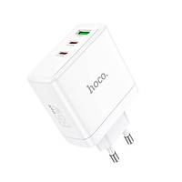 Адаптер питания для телефона Hoco N30 Glory White PD65W (2 Type-C + USB)