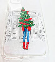 Чехол-накладка Infinity New Year для Samsung Galaxy A73 Transparent Christmas tree