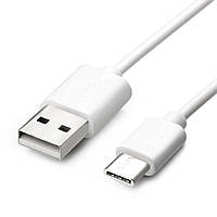 Кабель зарядный USB / Type-C 0.5m круглый White (Оригинал с разборки)