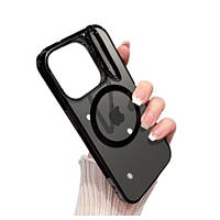 Чехол-накладка Infinity Luxury Magnetic STENT для iPhone 14 Black +защита камеры