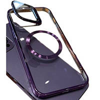 Чехол-накладка Infinity Luxury Magnetic STENT для iPhone 13 Pro Violet + защита камеры