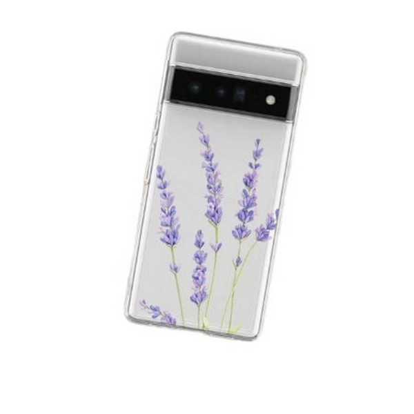 Чохол-накладка Infinity Silicone Case для Google Pixel 6a Flowers Lavanda