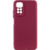 Чехол-накладка Lakshmi Silicone Cover Full Camera (A) для Xiaomi Redmi Note 11 (Global)/Note 11S Marsala