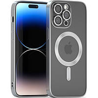 Чехол-накладка Infinity Magnetic для iPhone 14 Pro Max Silver + защита камеры