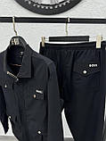 Чоловічий спортивний костюм HUGO BOSS D11975 чорний M, фото 2
