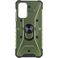 Чехол-накладка EpiK Pathfinder Ring для Xiaomi Redmi Note 11S/Note 11 (Global) Army Green