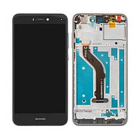 Дисплей Huawei P8 Lite 2017/P9 Lite 2017; Honor 8 Lite з сенсором та рамкою Black