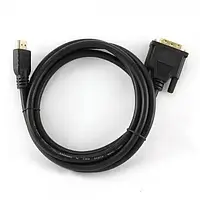 Відео-кабель Cablexpert HDMI (тато) DVI (тато), 0, 5m Black