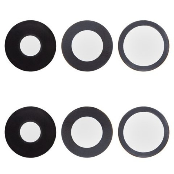 Скло камери Apple iPhone 14 Pro, iPhone 14 Pro Max без рамки (3шт) Black, фото 1