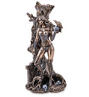 Подсвечник статуэтка Veronese Девушка Фентези 27х12 см фигурка покрытая бронзой 1907246